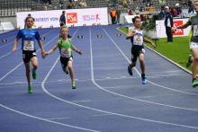 Jannik Nottmeyer beim Internationalen Stadionfest in Berlin 